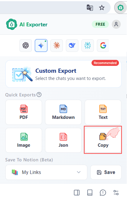 One-click Copy Markdown