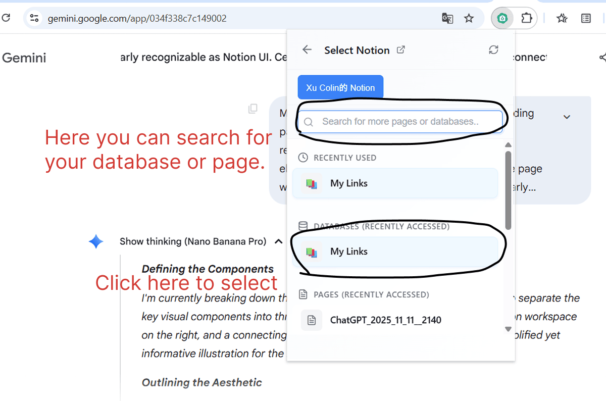 Select Target Database
