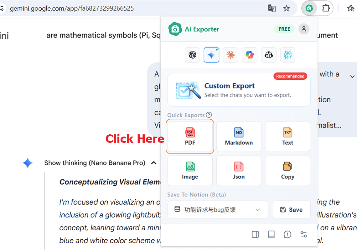 One-Click Export to PDF